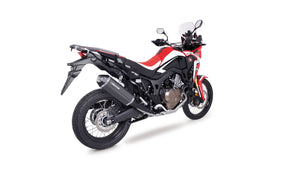 Honda CRF Africa Twin - Carbon Okami Slip-on + stainless steel header (2-1) no cat. incl. black heat shield